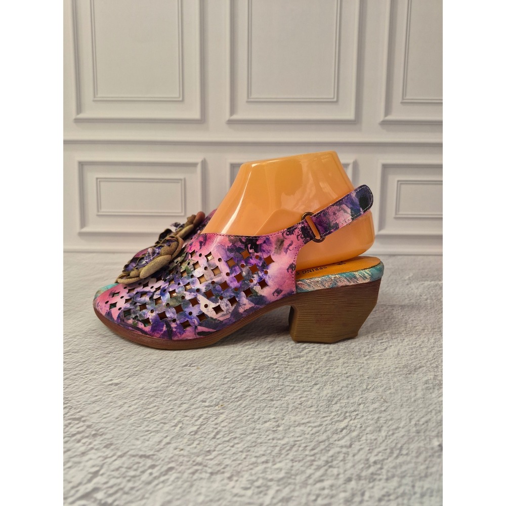 Spring Step L'Artiste Lovella Sandals Shoes Womens Size 6.5-7 US Pink Purple 37